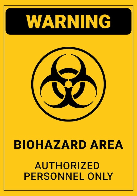 Biohazard sign illustration