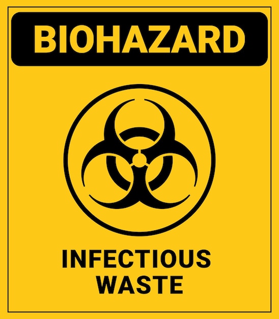 Vector biohazard sign illustration