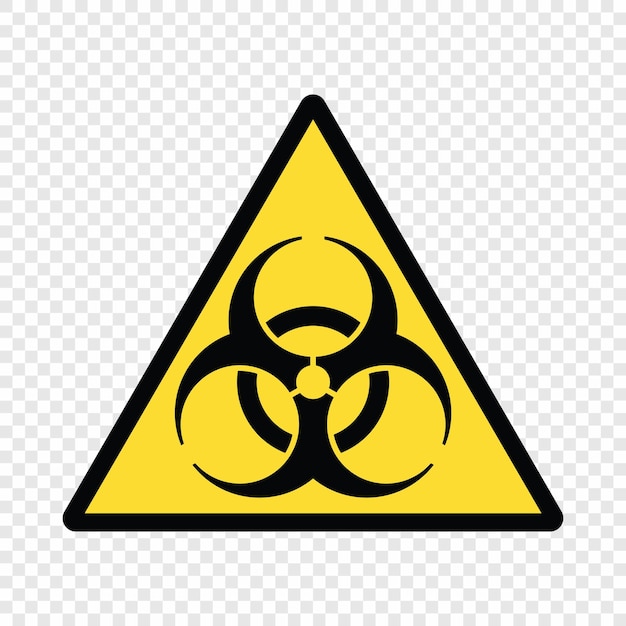 Biohazard-symbool Biologische waarschuwing Corona-virus vectorpictogram Sjabloon voor uw ontwerp