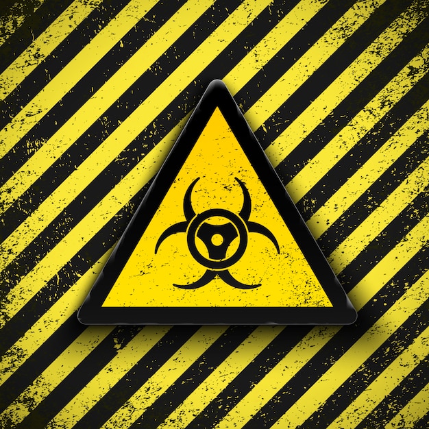 Vector biohazard teken. illustratie.