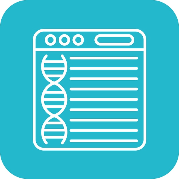 Bioinformatica icoon vector afbeelding Kan worden gebruikt voor Bioengineering