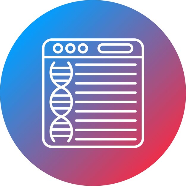 Bioinformatica icoon vector afbeelding Kan worden gebruikt voor Bioengineering
