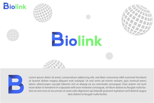Дизайн логотипа Биолинк