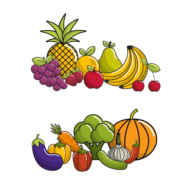 Biological food icon stock