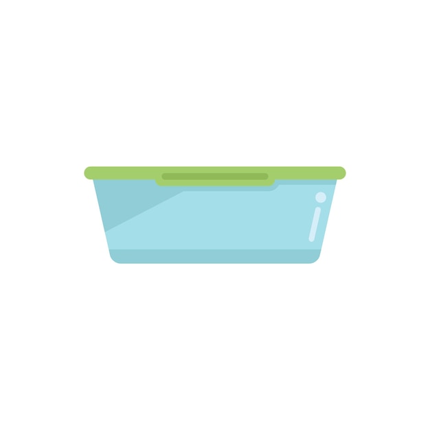 Biologisch afbreekbaar plastic pakketpictogram platte vector Eco recycle Waterzak
