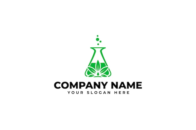 Biologisch Green Lab Cannabis Logo-ontwerp