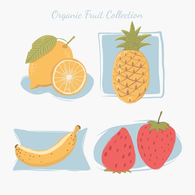 Biologische fruitcollectie.