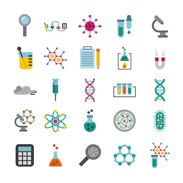 Biology and science education line icon