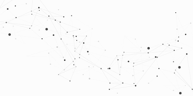 Биология символ интернет-дизайн Абстрактные научные исследования глобальная связь Вектор соединяет точки