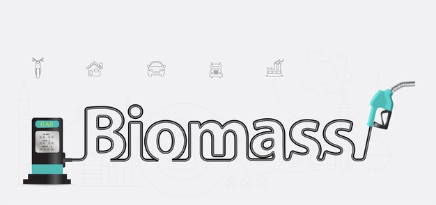 Biomass typographic pump nozzle creative design