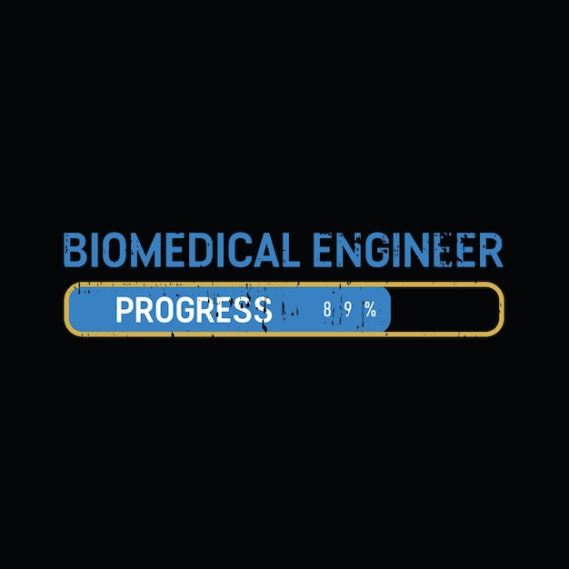 Biomedisch ingenieur grafische tshirt print klaar premium vector