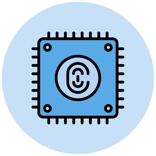 Биометрическое изображение иконного вектора CPU может использоваться для биометрии