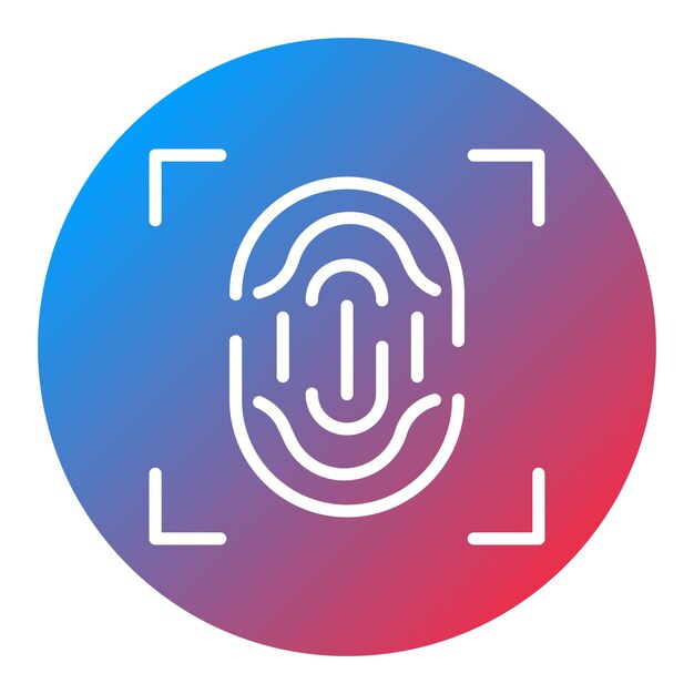 Biometric icon vector image Can be used for Biometrics