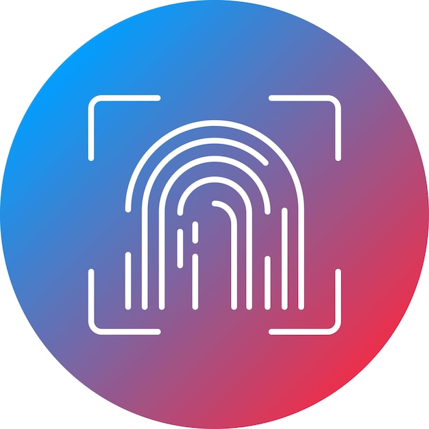 Biometrische icoon vector afbeelding kan worden gebruikt voor de toekomst