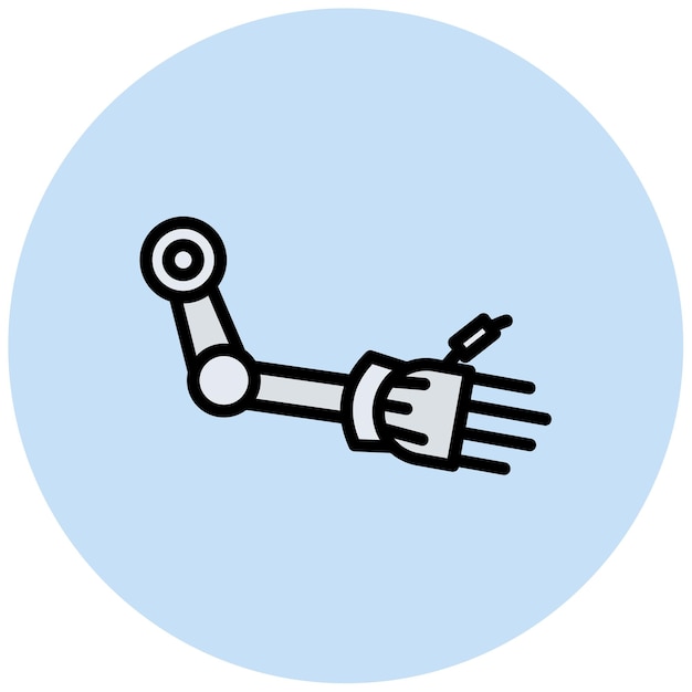 Bionic Arm icoon vector afbeelding Kan worden gebruikt voor Robotica