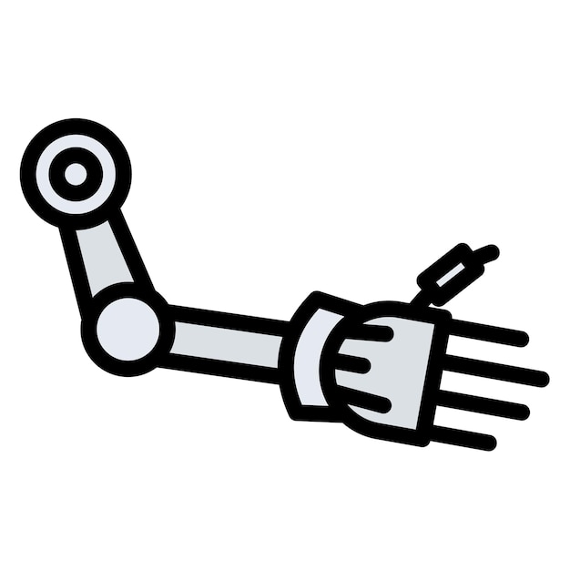 Bionic Arm icoon vector afbeelding Kan worden gebruikt voor Robotica