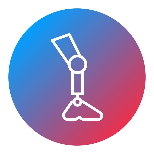 bionic leg icon vector image can be used for robotics