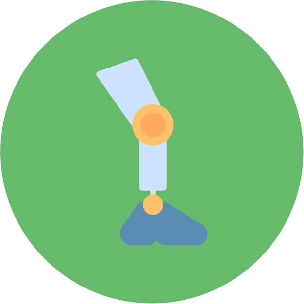 bionic leg icon vector image can be used for robotics