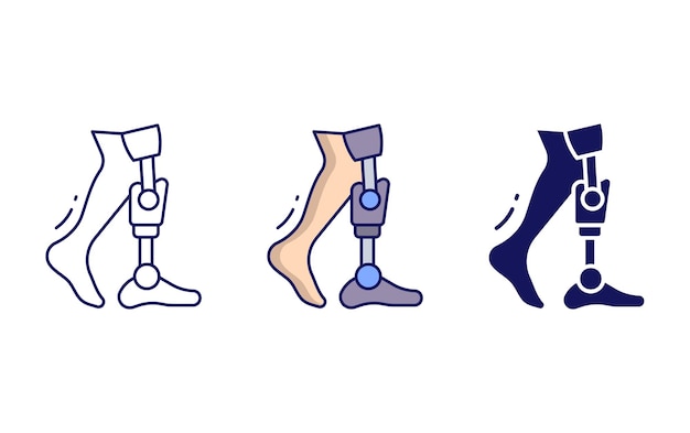 Bionic leg icon