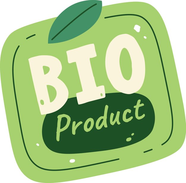 Vector bioproduct belettering banner