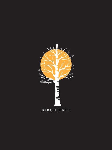 Birch Tree Grove Vector Collection