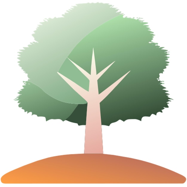 Vector birch tree icon