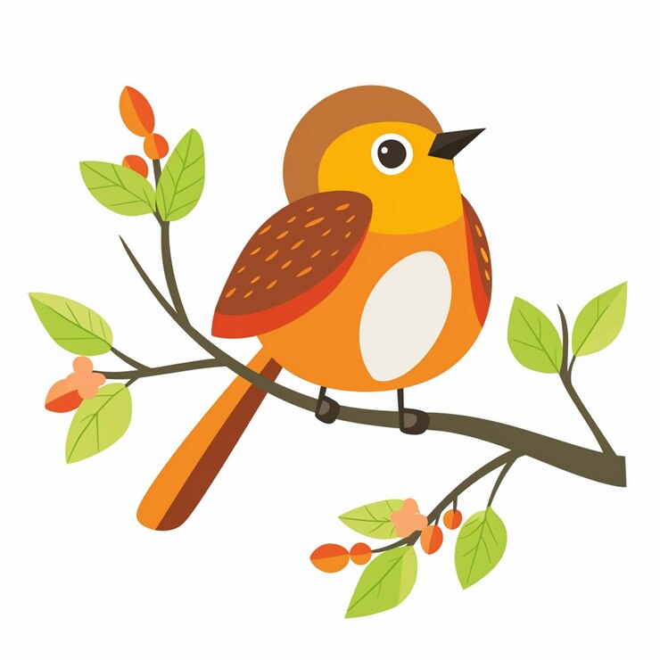 Vector bird animal vector illustration design nature graphic background isolated wildlife black