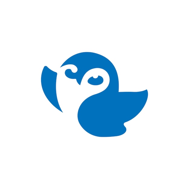 Vector bird blue logo design