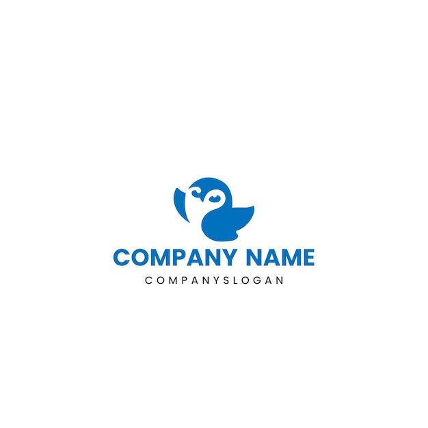 Bird blue logo design