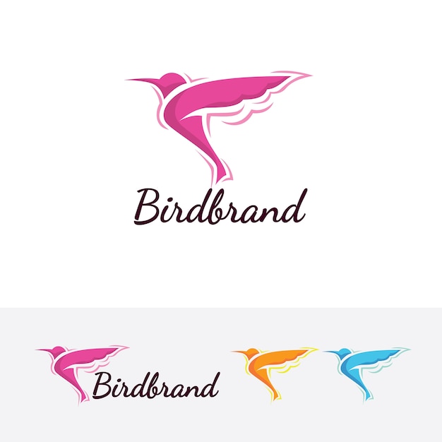 Bird brand, logo template