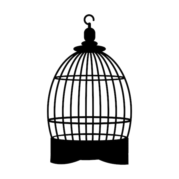 Bird cage icon logo vector design template