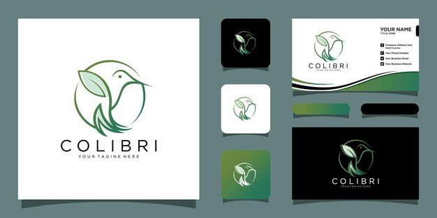 동물 벡터 아이콘에 대 한 새 Colibri 로고, 새 아이콘 디자인 Premium 벡터