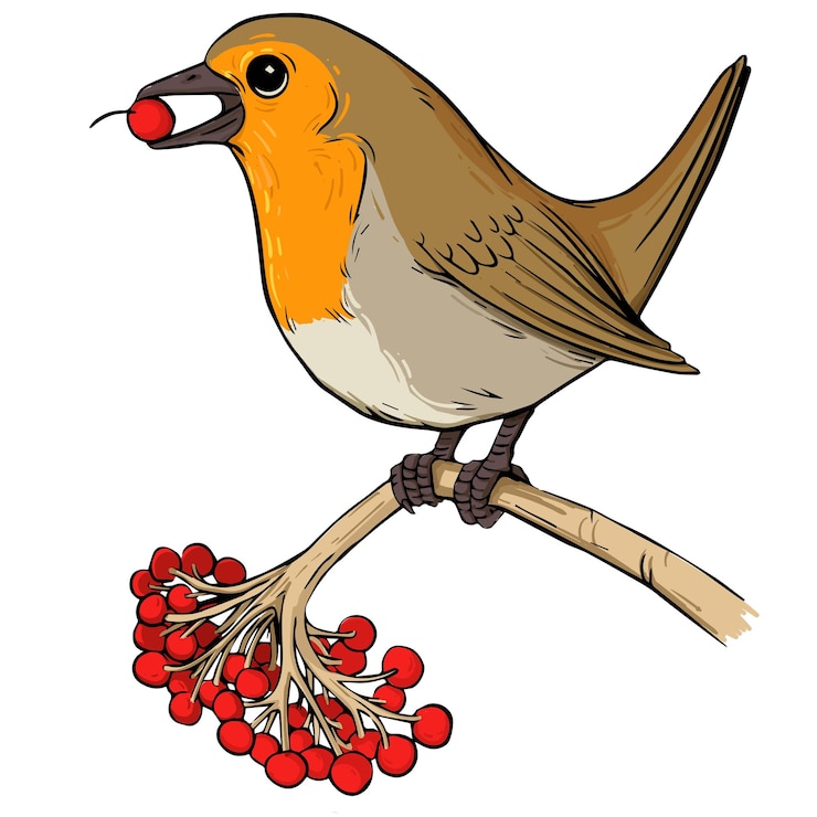 Vector bird colorful and classical design