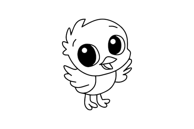 bird for coloring