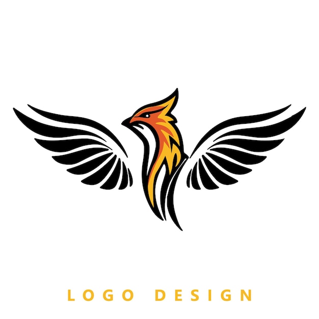 a bird design with wings that says  eagle design