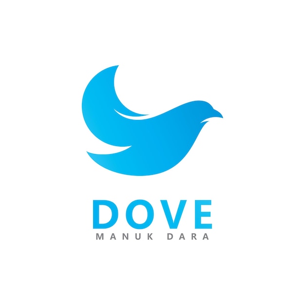 Bird Dove Logo Template vector illustration