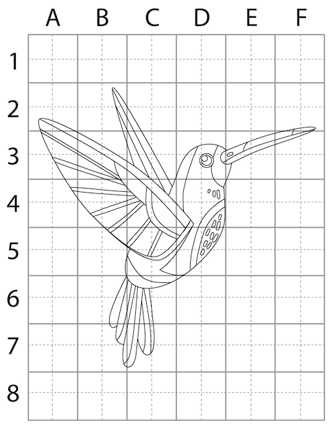 Vector bird drawing page