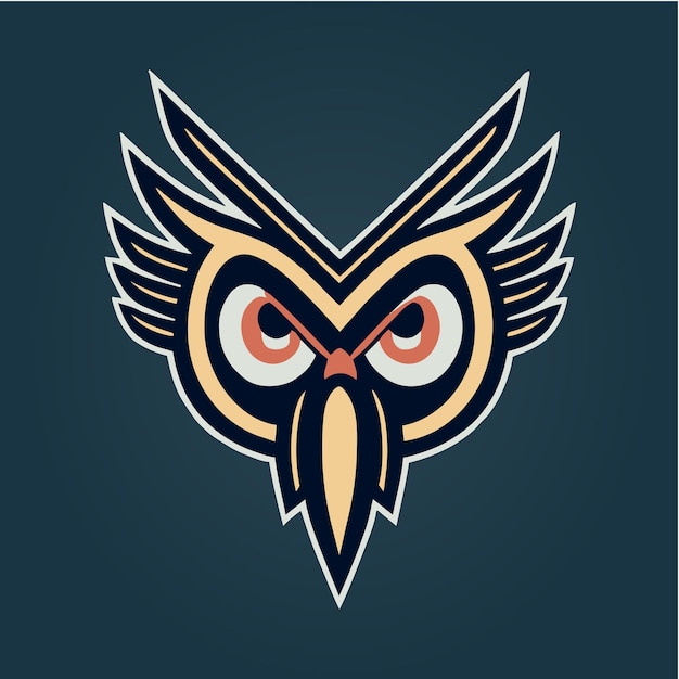 Bird eagle falcon logo for sports team mascot emblem