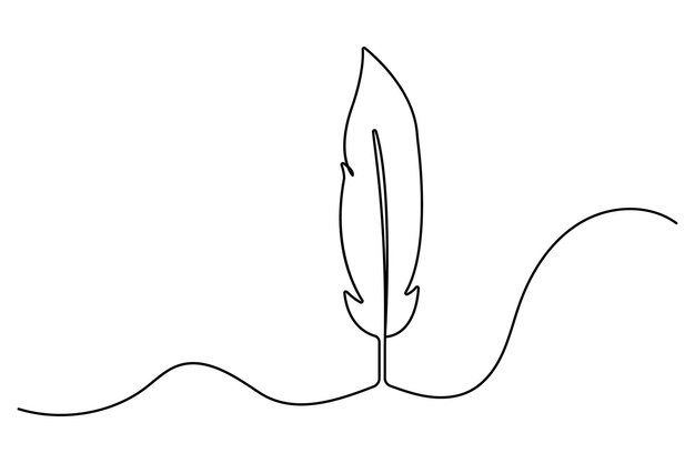 単純なベクトルイラストの連続一線図