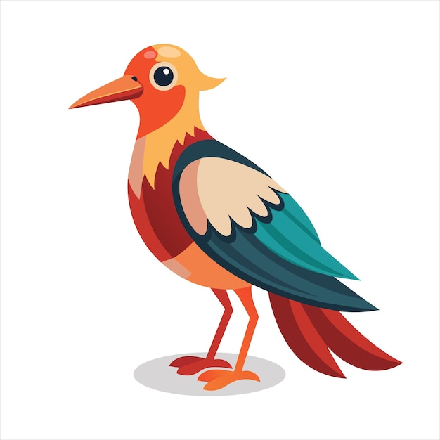 Bird flat Vector illustration on white background