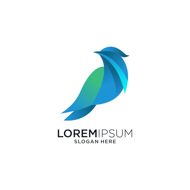 bird full colour design logo