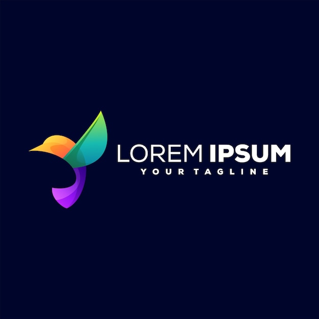 새 그라디언트 색상 로고 디자인