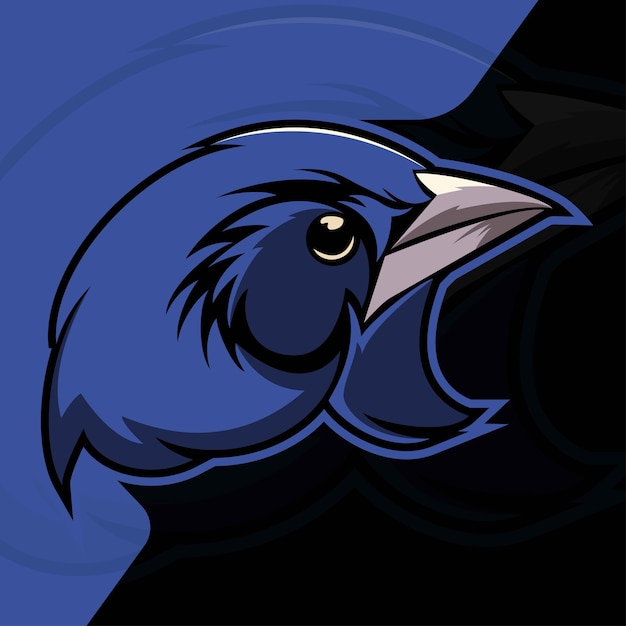 Bird head mascot vector illustration