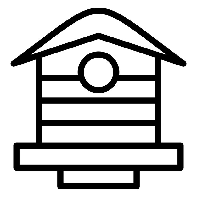 Bird House Icon Style