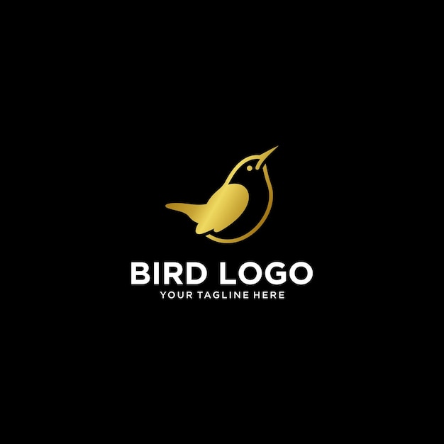 Bird icon logo design vector