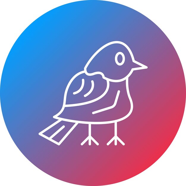 鳥のアイコンのベクトル画像は旅行に使用できます