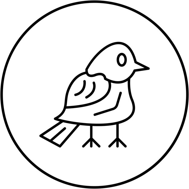 鳥のアイコンのベクトル画像は旅行に使用できます