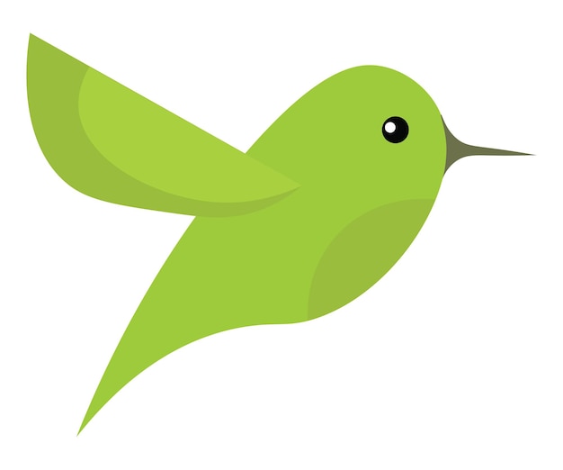 Птица зеленая