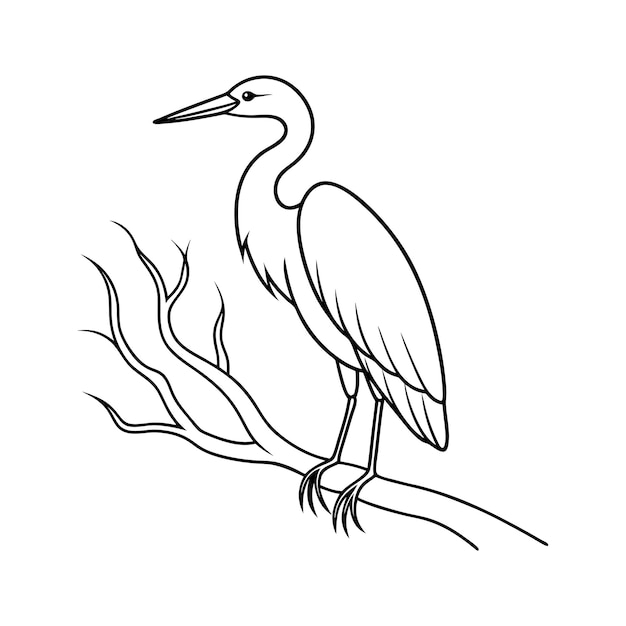 a bird is standing on a branch with a drawing of a bird on it