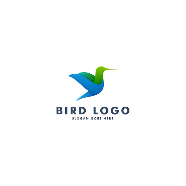 Bird logo design, animale icona simbolo illustrazione vettoriale